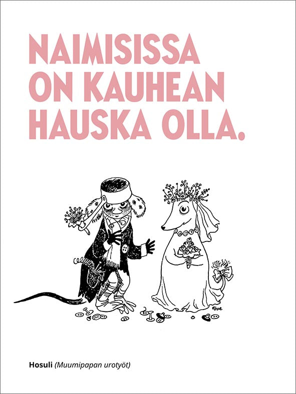 2-osainen kortti kohopaino Muumi - Naimisissa