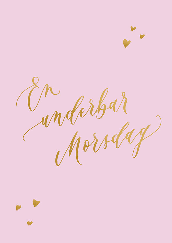 2-part card Kalligrafiastudio - En underbar Morsdag