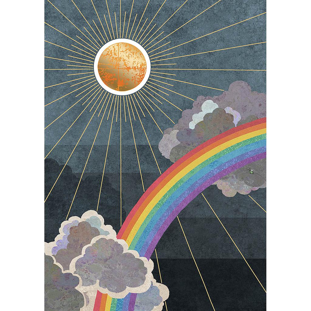 2-part card Bug Art - Rainbow