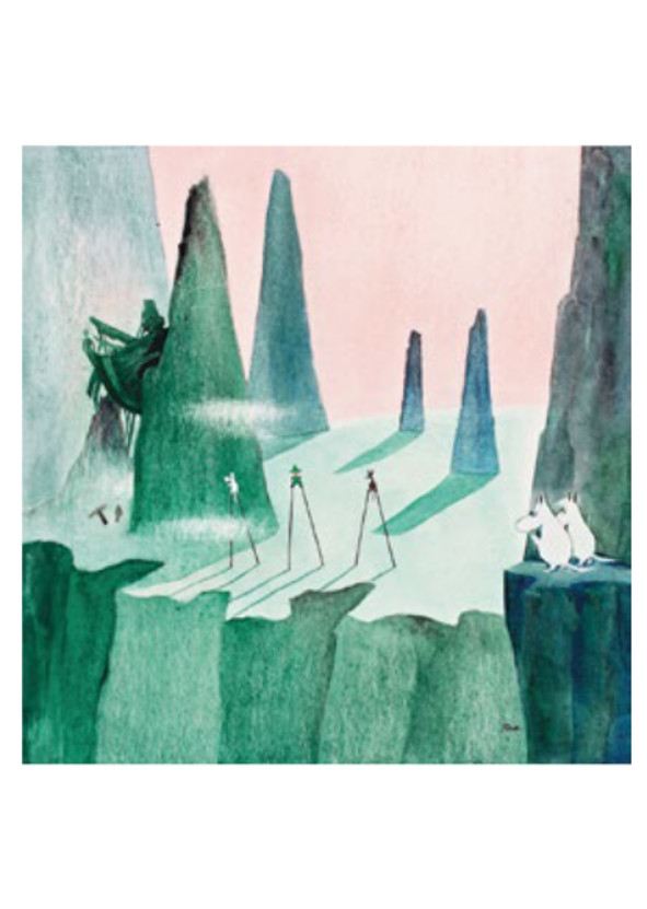 2-part card Moomin - Walking on stilts