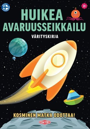 Huikea avaruusseikkailu -värityskirja