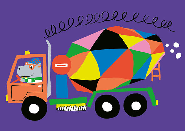 Postcard Nina Pirhonen - Concrete truck