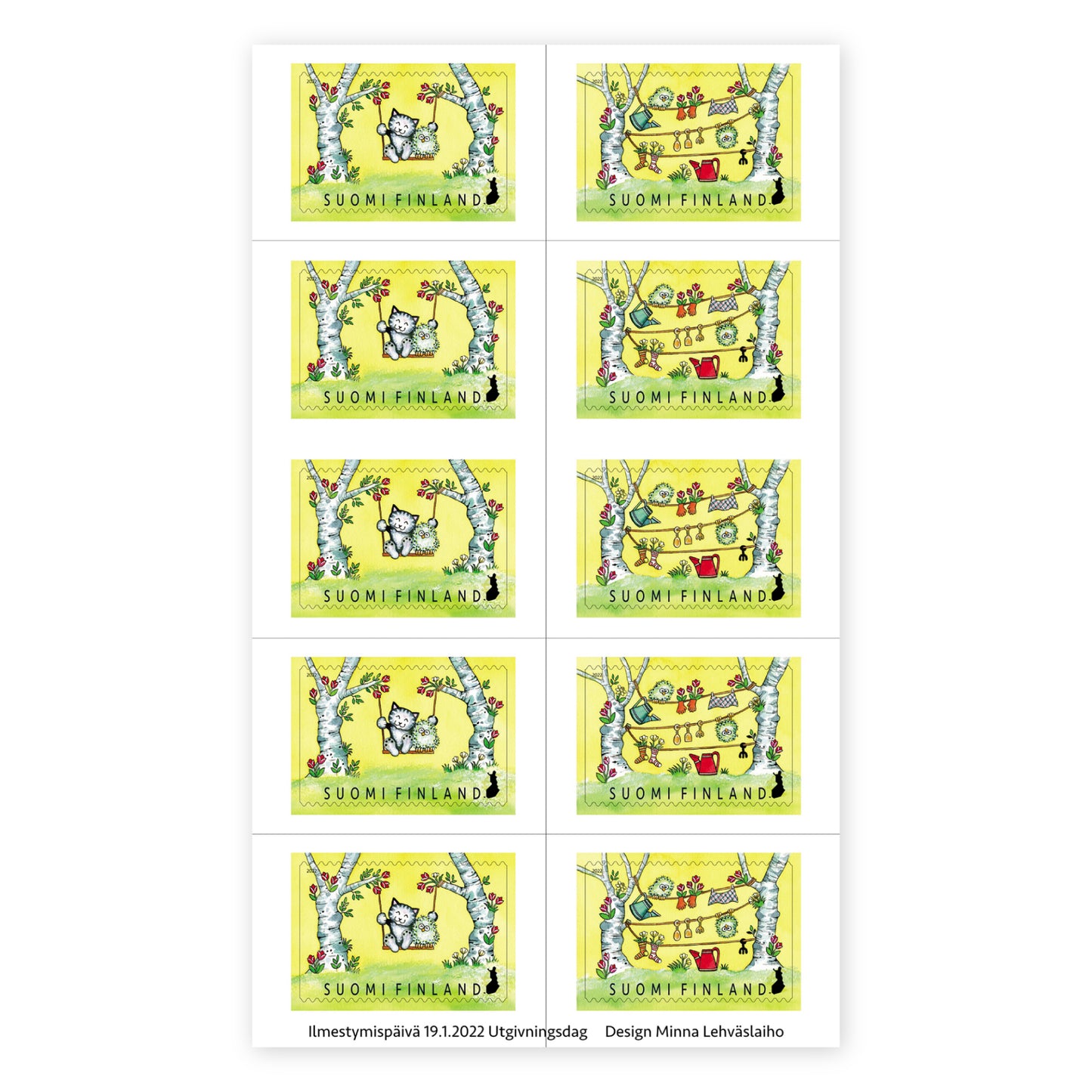 Kotimaan ikimerkki  5 kpl - Kivaa kevättä