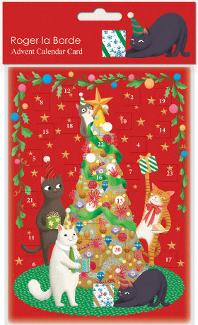 Christmas calendar card Roger la Borde - Miaow Factor