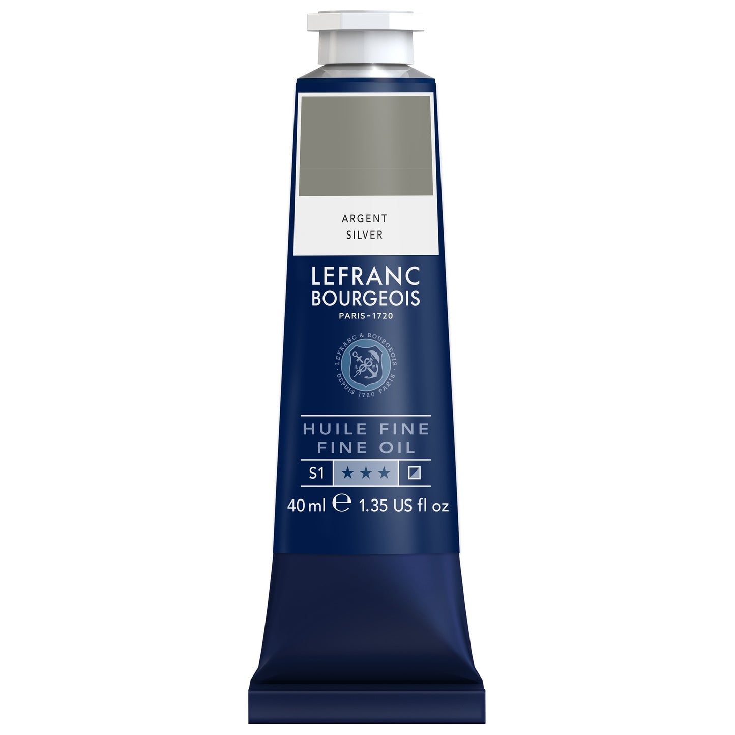 LB Fine Oil 40ml 710 Silver, öljyväri