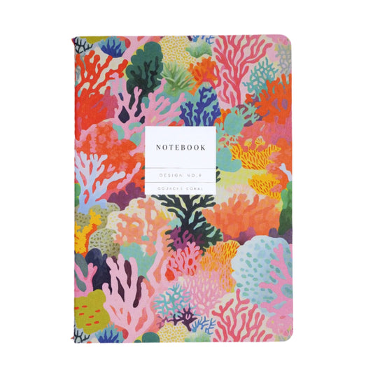 Notebook A5 Ohh Deer - Kaleido No.9 Gouache Coral