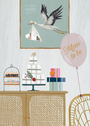 2-part card Johanna Ilander - Baby Shower