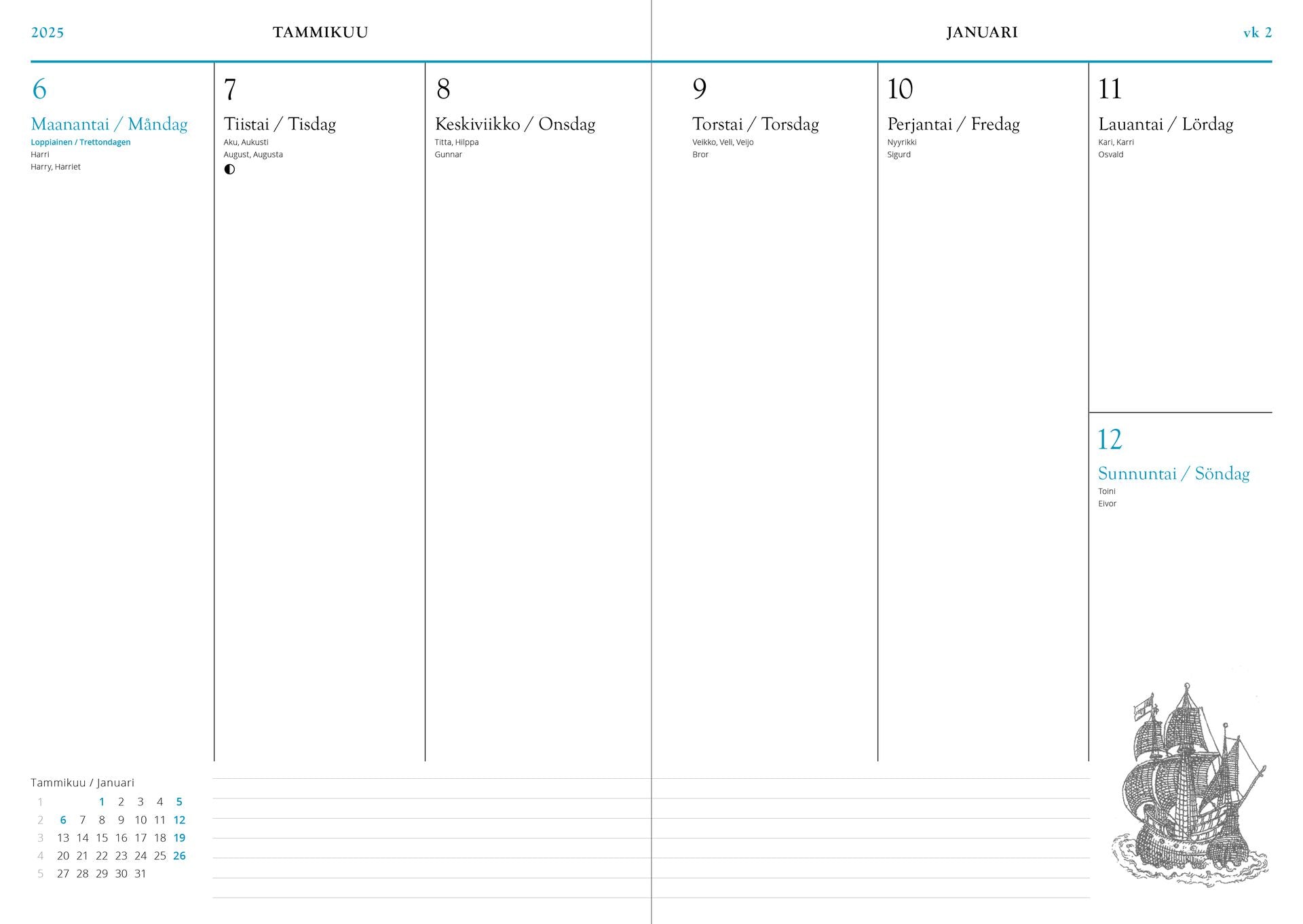 Weekly diary - John Nurminen 2025