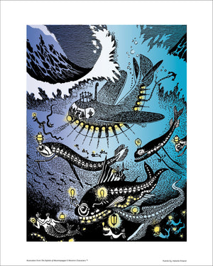 Juliste Muumi 24x30 - Amfibi