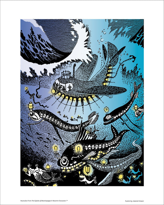 Juliste Muumi 24x30 - Amfibi