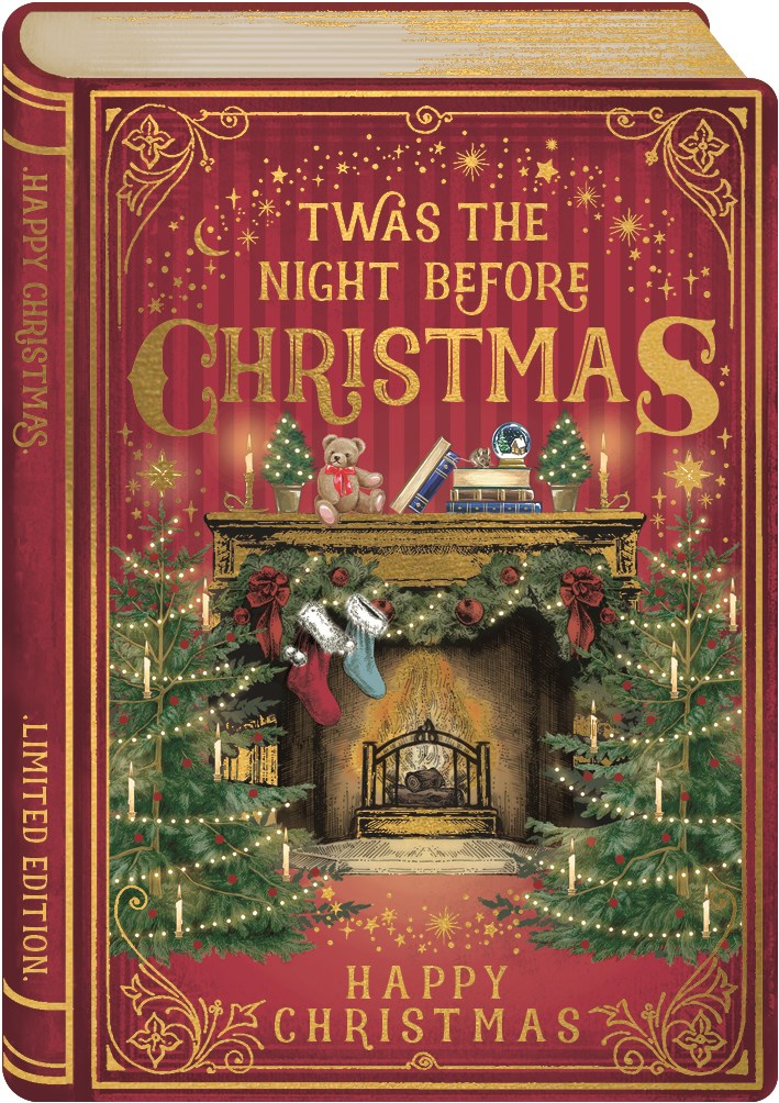 2-part Christmas card Storybook - The Night Before Christmas