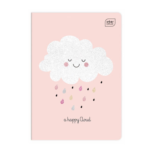 Notebook A5 Glitter - Cloud