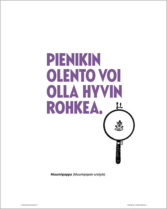 Poster Moomin 24x30 - Pieni olento