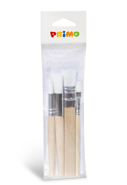 Primo brush set 4 pcs - Short handle