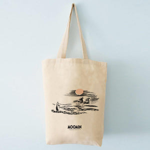 Tote bag Moomin - Moomin troll and seahorses