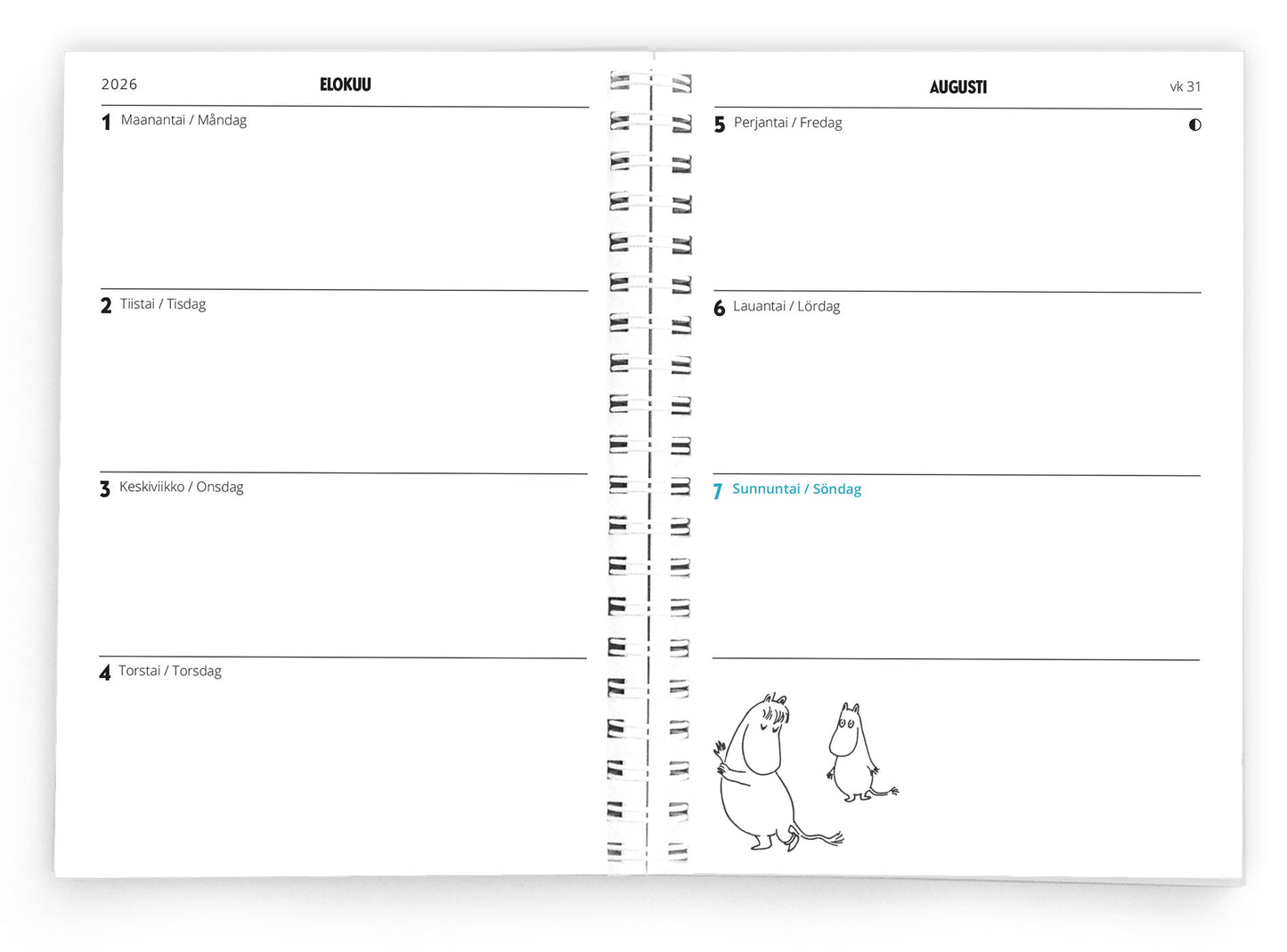 Moomin Academic Calendar - 2026-2027