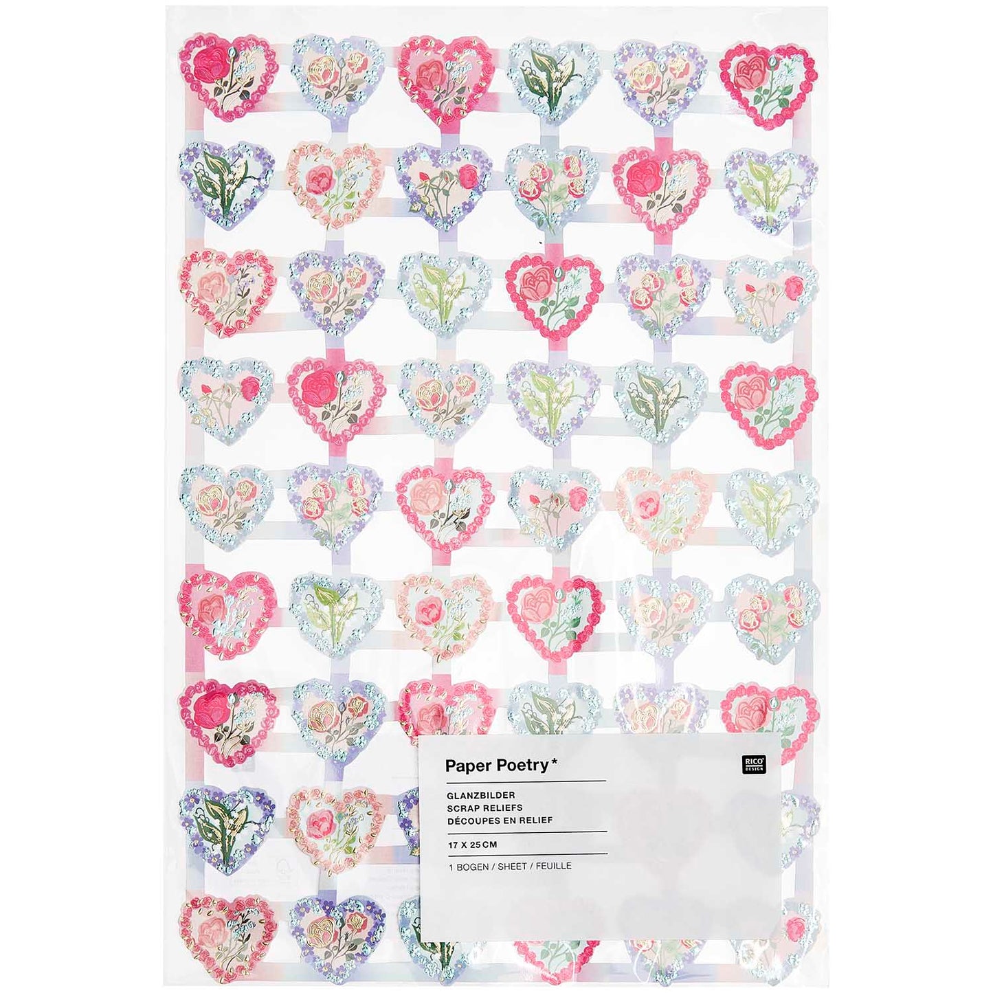 Paper die-cuts Paper Poetry - Small Heart