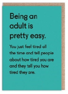 2-osainen kortti Ohh Deer - Being An Adult