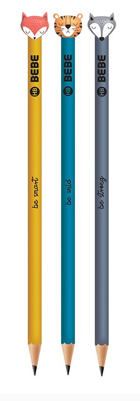 Pencils 3 pcs Bebe - Wild