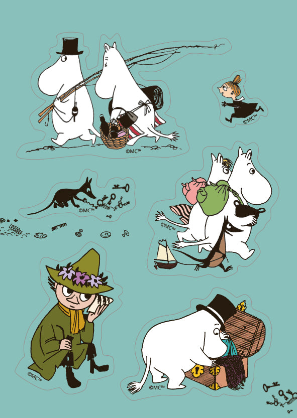 Sticker card Moomin - Excursion