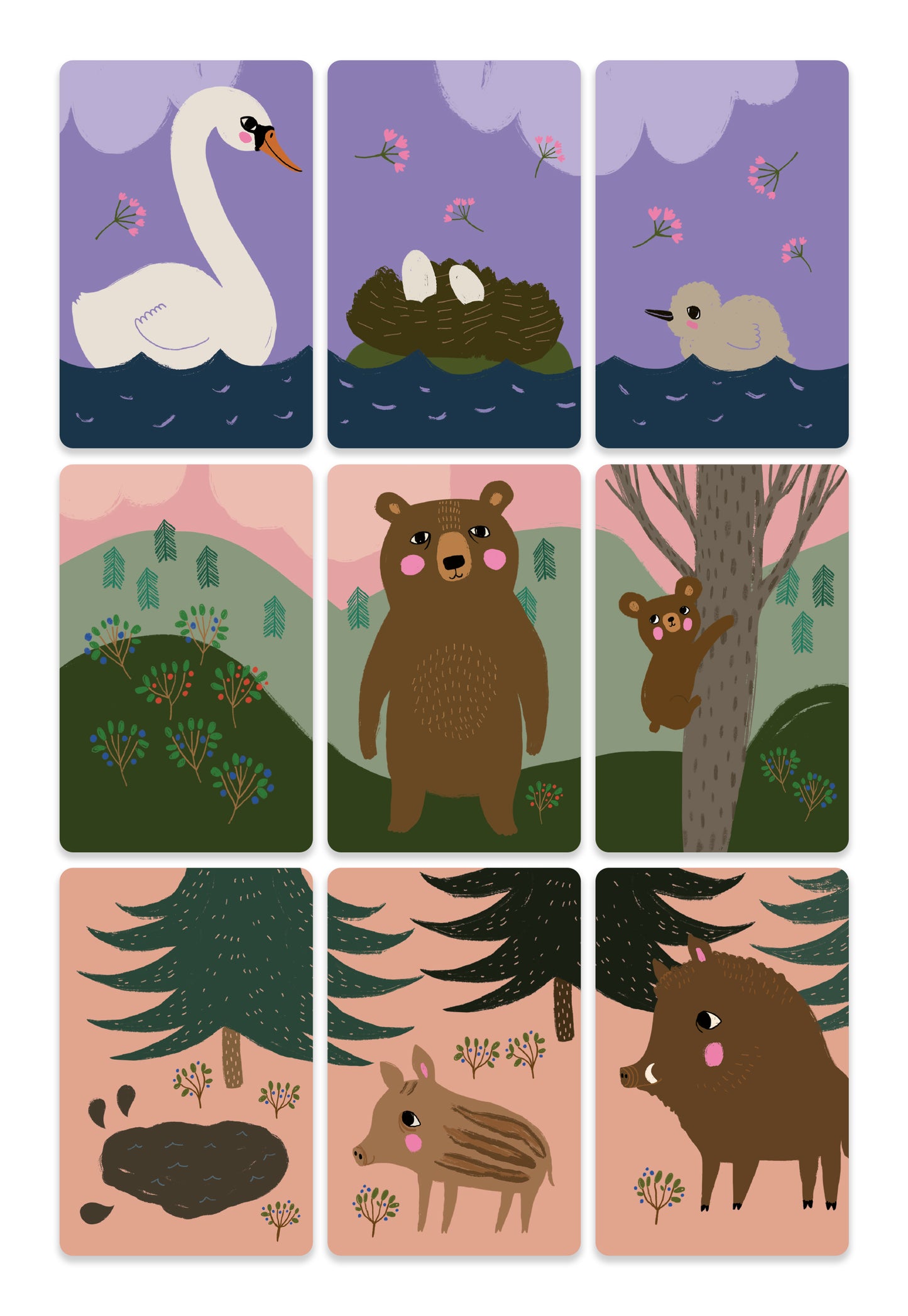 Match it right - children's game Mira Mallius - Animals of the forest