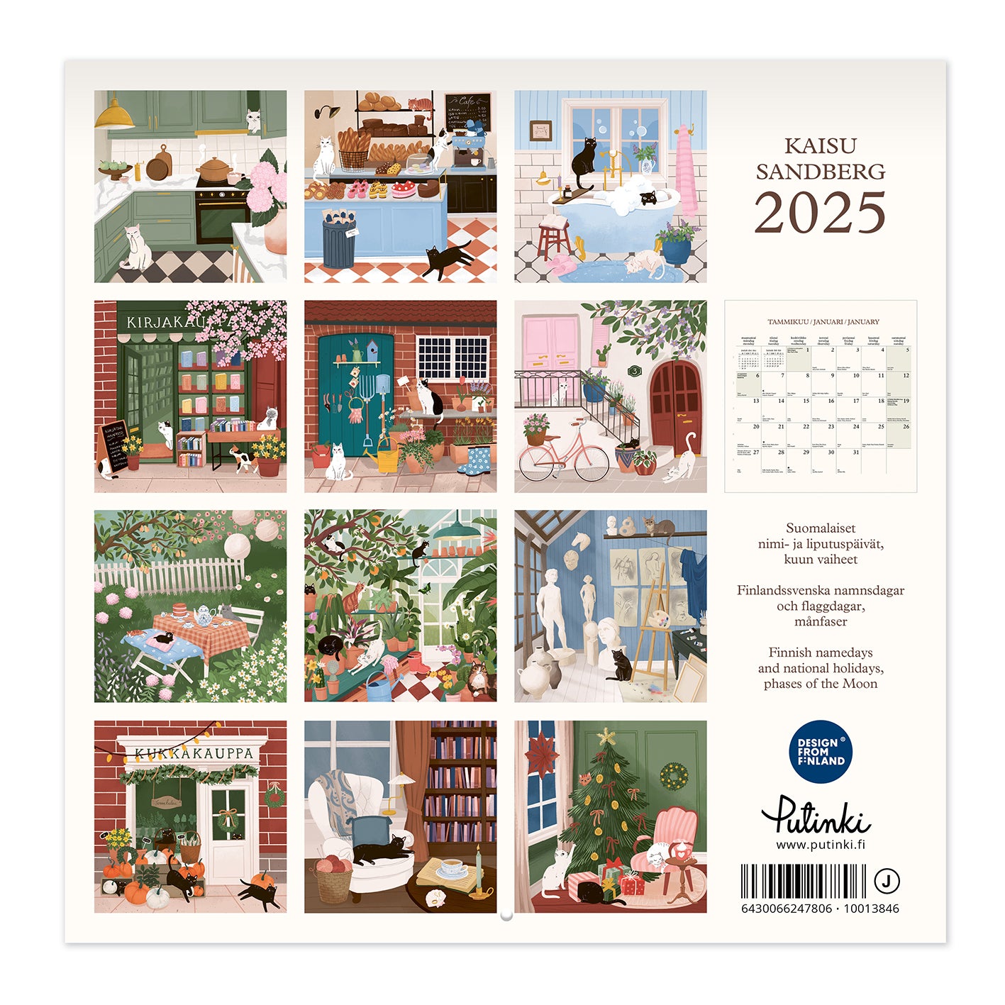 Wall calendar - Kaisu Sandberg 2025