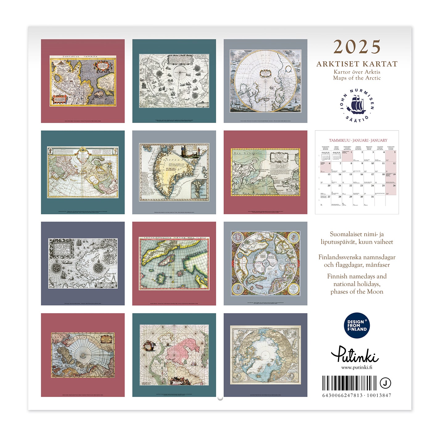 Wall calendar - John Nurminen 2025