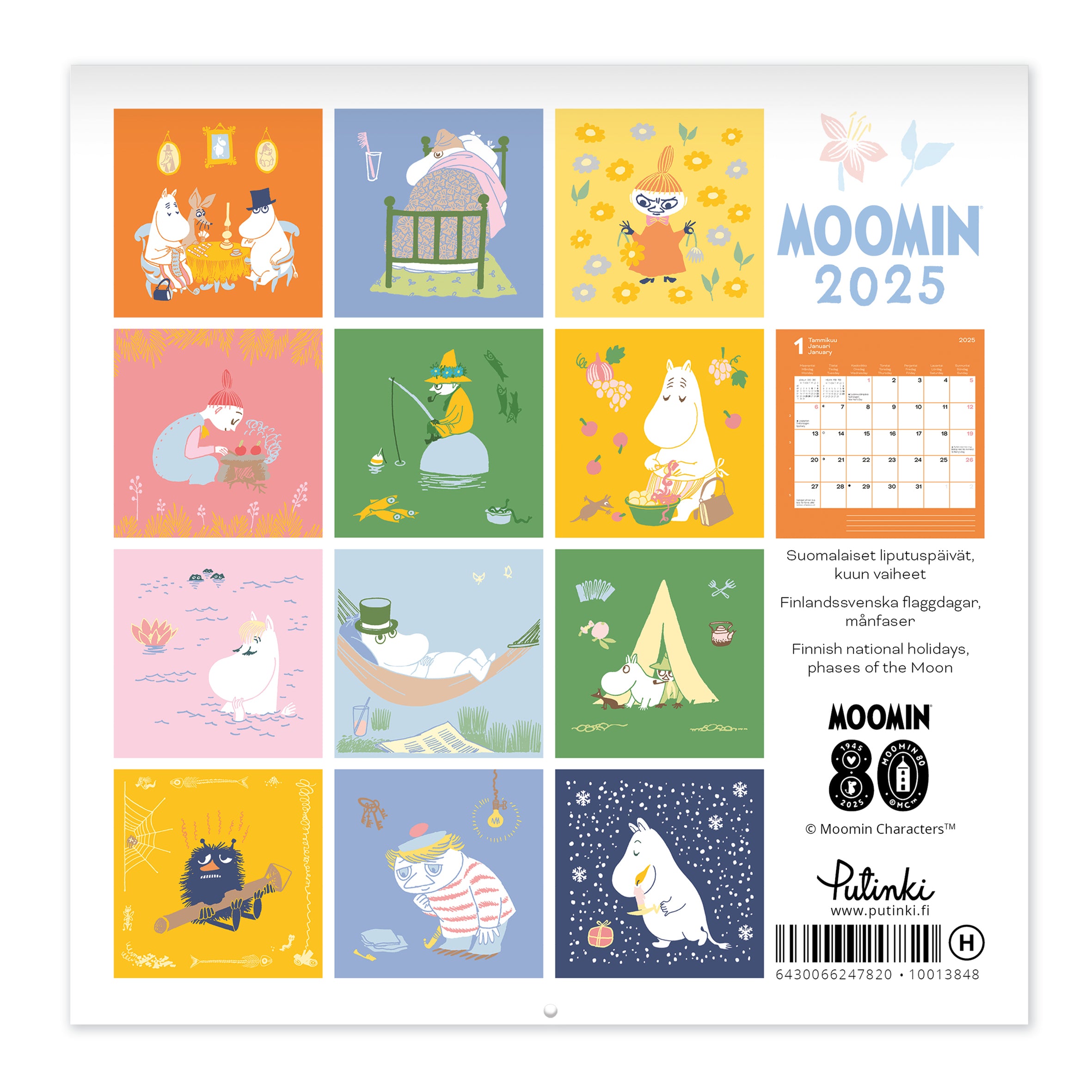 Small wall calendar - Moomin 2025