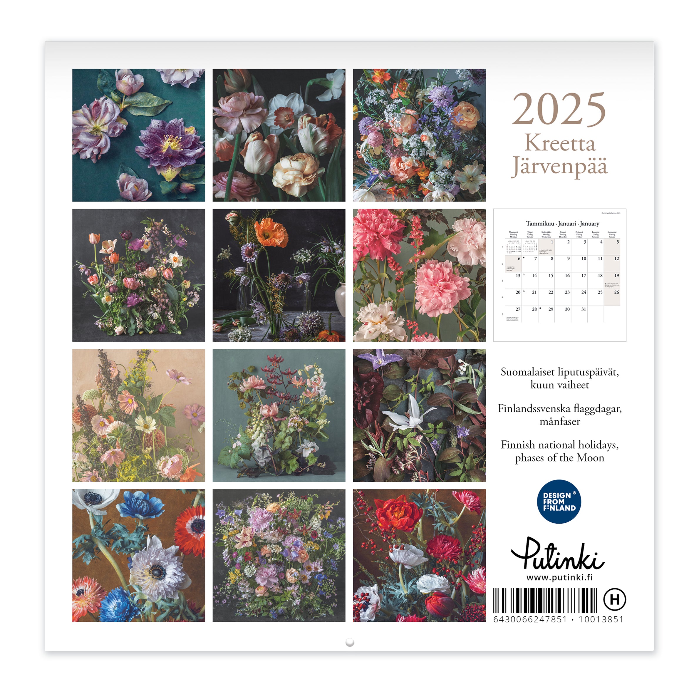 Small wall calendar - Crete Järvenpää 2025