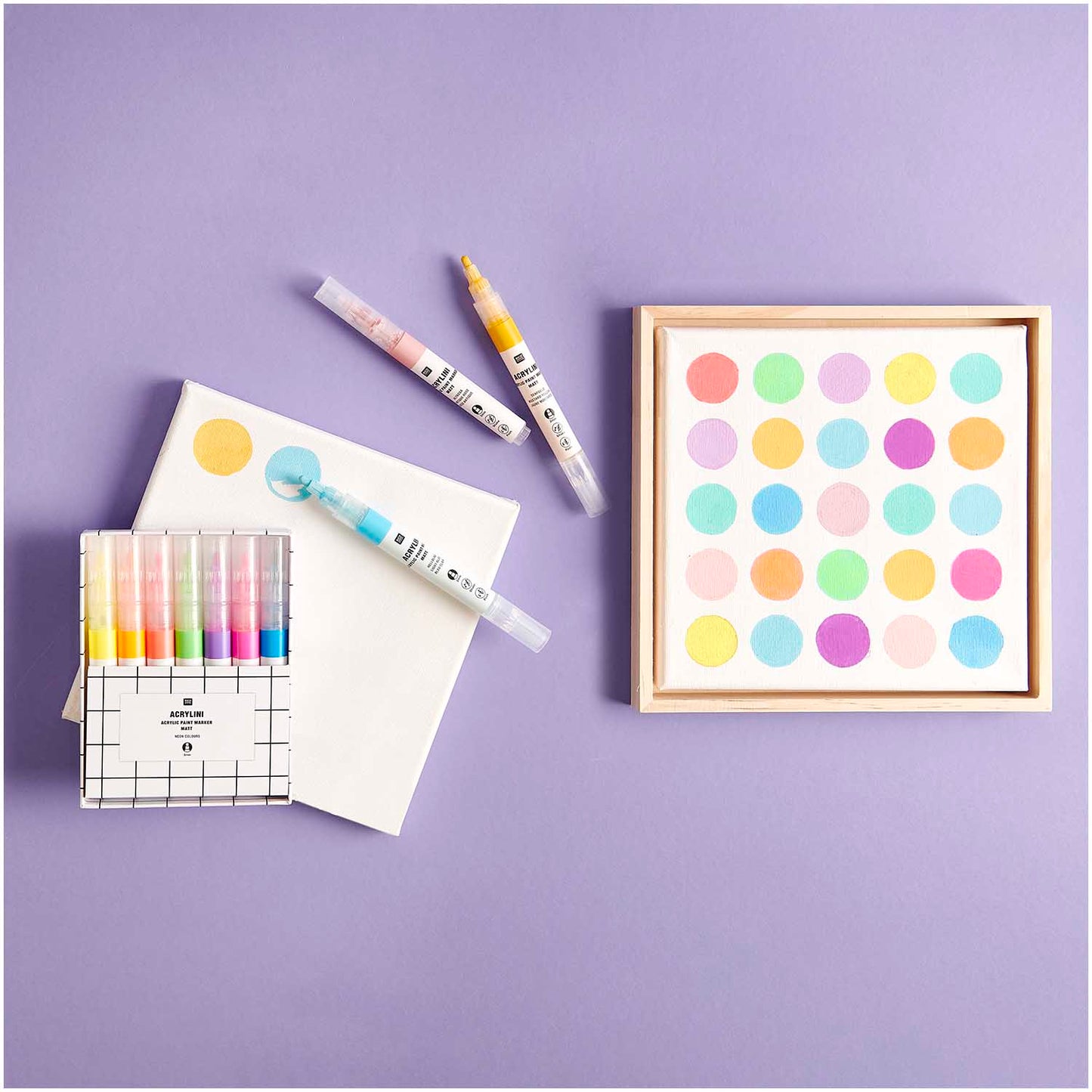 Acrylic markers Rico Design - Pastel colors