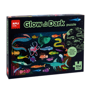 Palapeli 104 palaa Apli - Glow in the dark Ocean