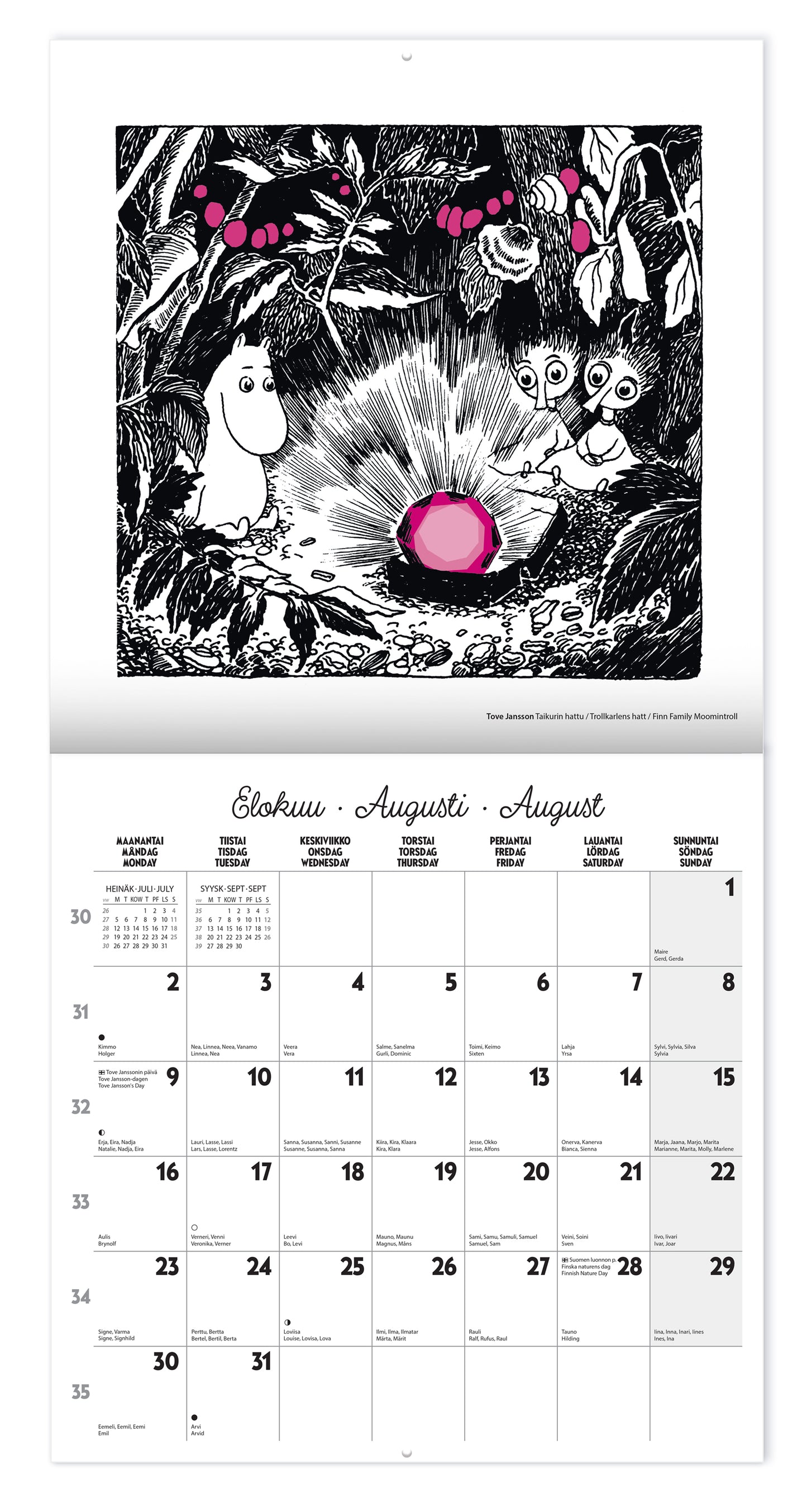 Wall Calendar 30x30 2027 Putinki Moomin