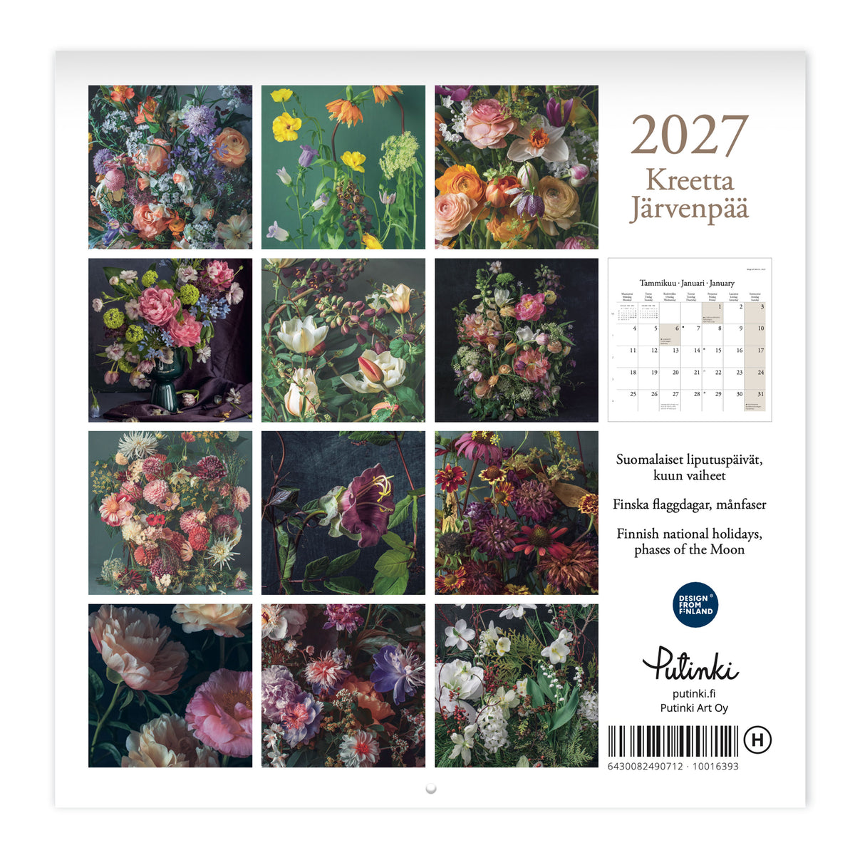 Wall Calendar 20x20 2027 Putinki Järvenpää