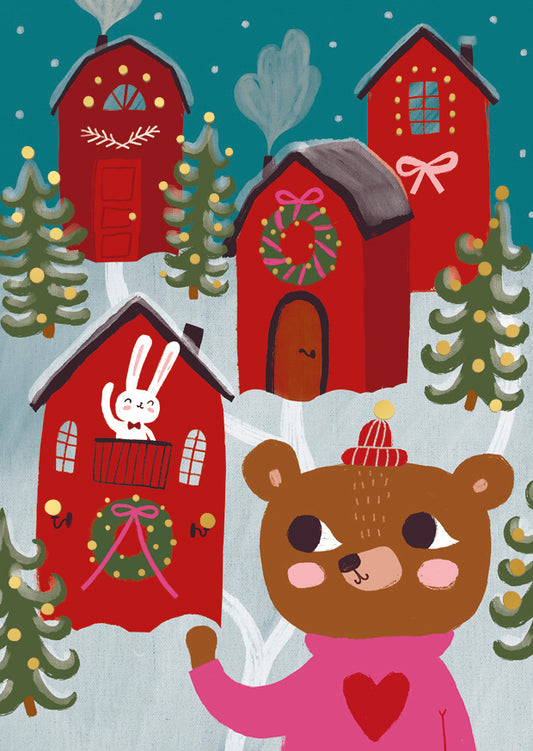 Christmas card Mira Mallius - Christmas Village