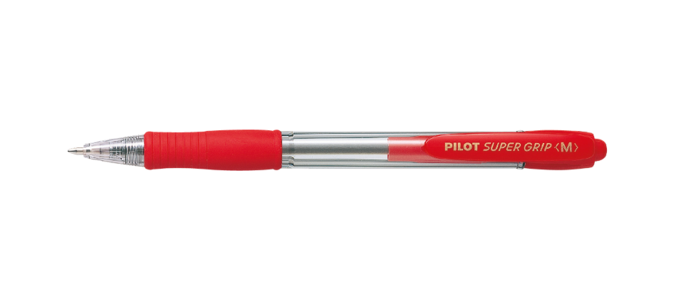 Ballpoint pen Pilot - Super Grip Medium red