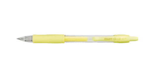 Geelikynä Pilot - G2 0,7 Pastel Yellow