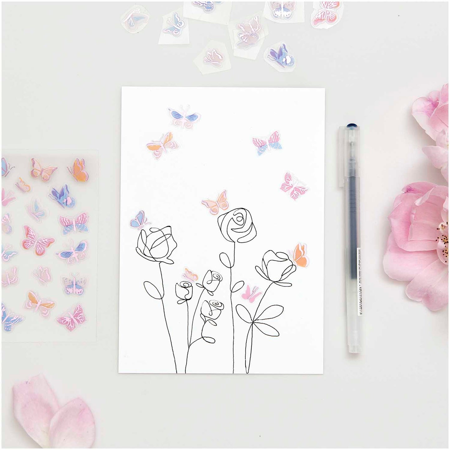 Tarrasetti Paper Poetry - La Vie en Rose, Butterflies