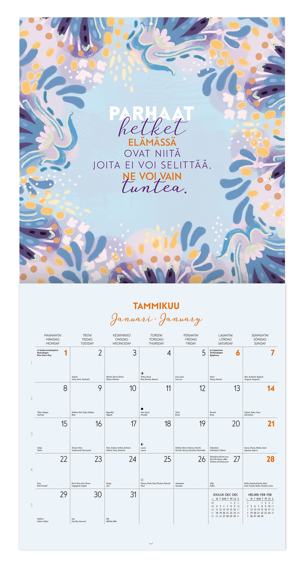 Wall calendar - Hidasta Elämää 2024