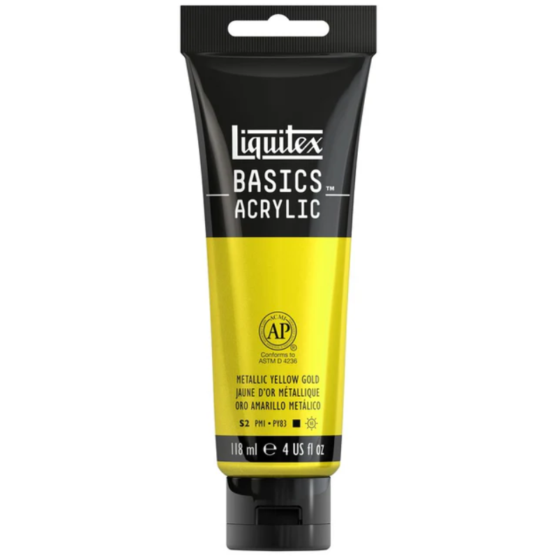 Liquitex Basics 118ml akryyliväri - Metallic Yellow Gold