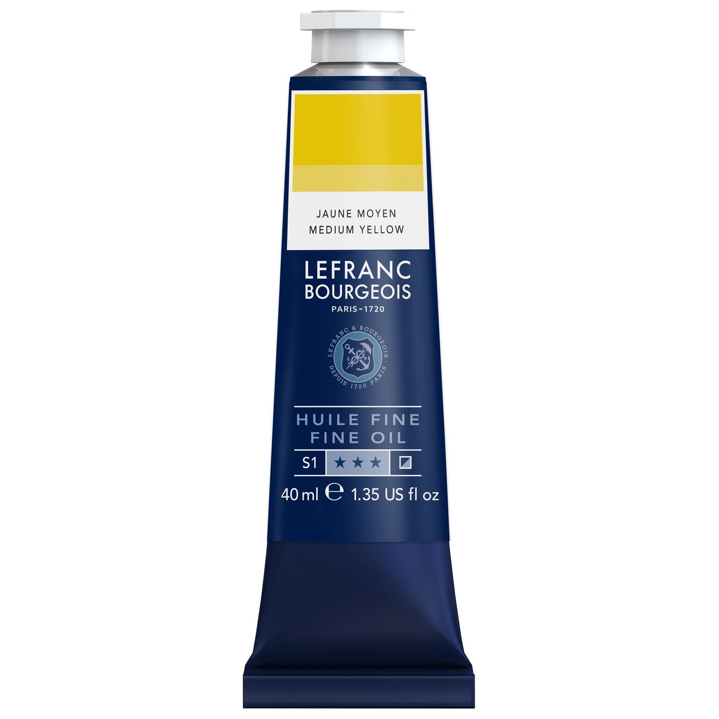 LB Fine Oil 40ml 198 Medium Yellow, öljyväri