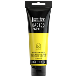 Liquitex Basics 118ml Acrylic Colour - 159 Cadmium Yellow Light Hue