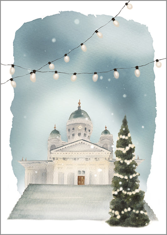 2-part Christmas card Henna Adel - Helsinki Cathedral