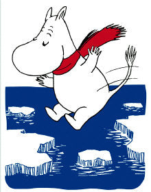 2-osainen kortti kohopaino Muumi - Jäälautat