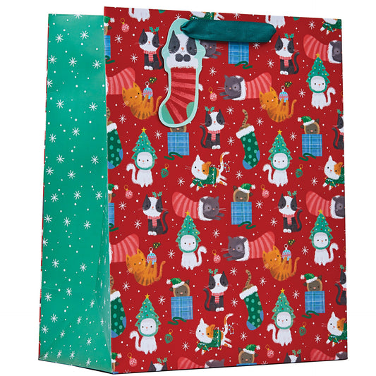 Gift bag Partisan - Christmas Kittens L