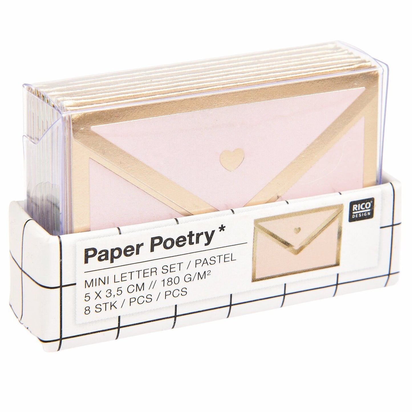 Mini kirjesetti Rico Paper Poetry - Pastel
