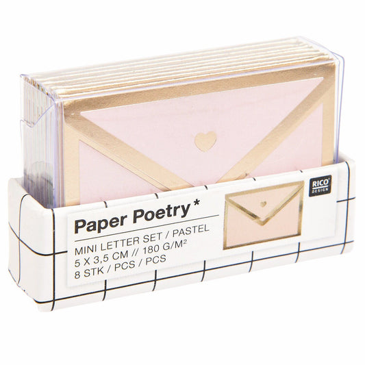 Mini kirjesetti Rico Paper Poetry - Pastel