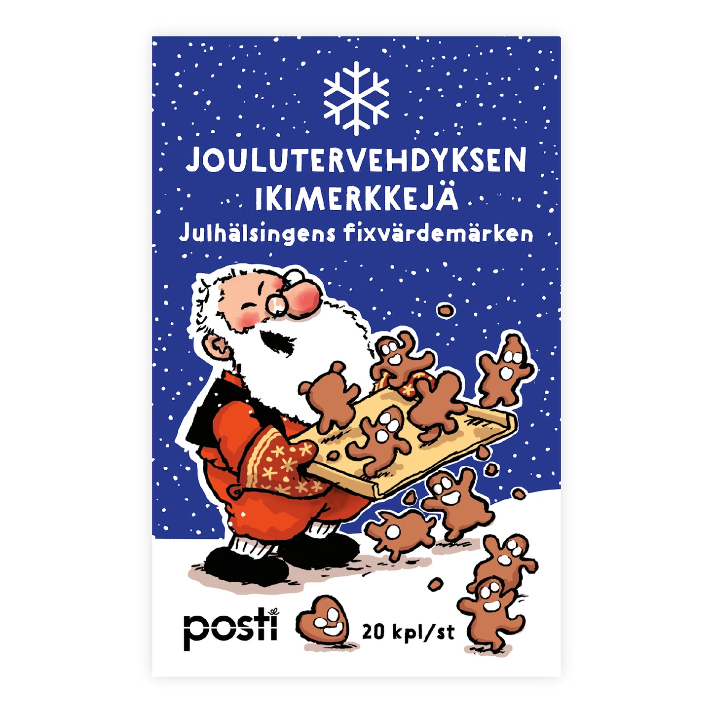 Joulutervehdyksen ikimerkki 10 kpl - Pipariparaati