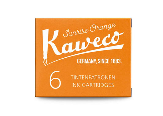 Kaweco mustepatruunat - Sunrise Orange