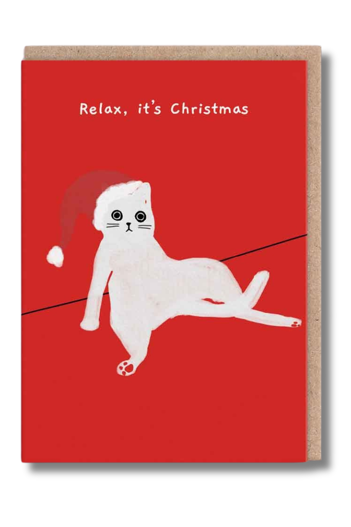 2-part Christmas card Ohh Deer - Relax, it's Christmas