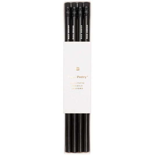 Pencils Paper Poetry - Black